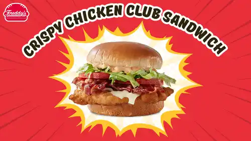 freddy crispy chicken club sandwich 500w