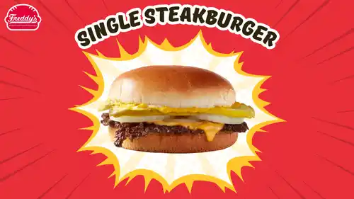 Single Freddy's Steakburger Menu