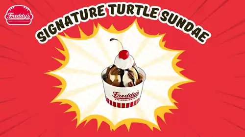 Signature Turtle Sundae at Freddy's